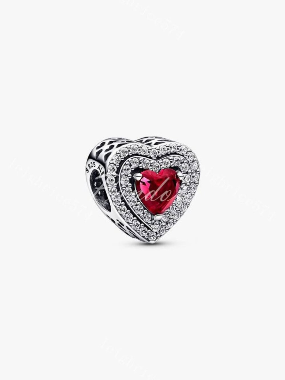Pandora Sparkling Levelled Heart Charm